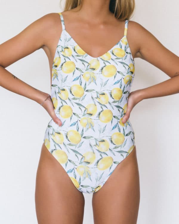 brazilian lemon one-piece swimsuit