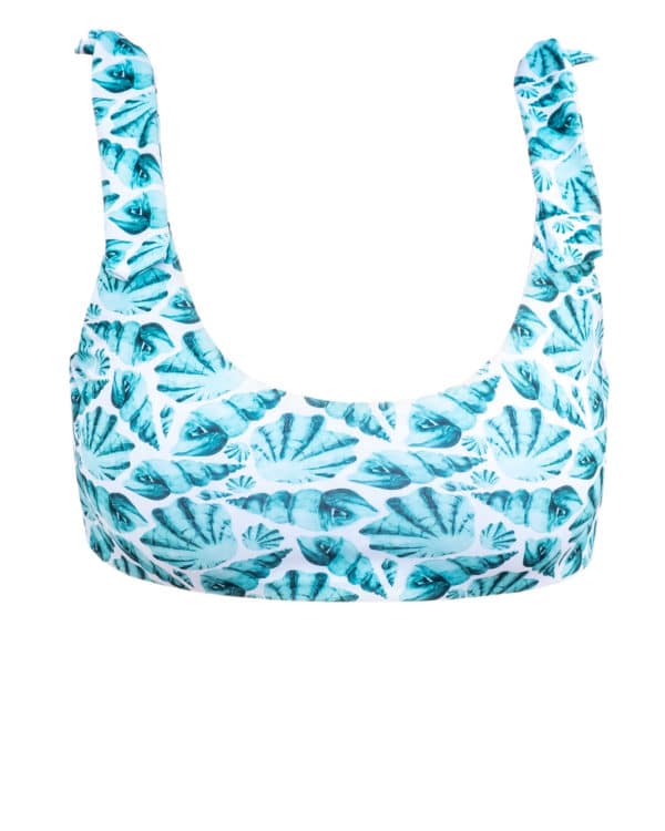 premium swimwear blue shells