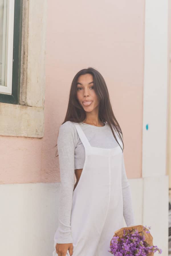 MY GO TO JUMPSUIT OAT MILK